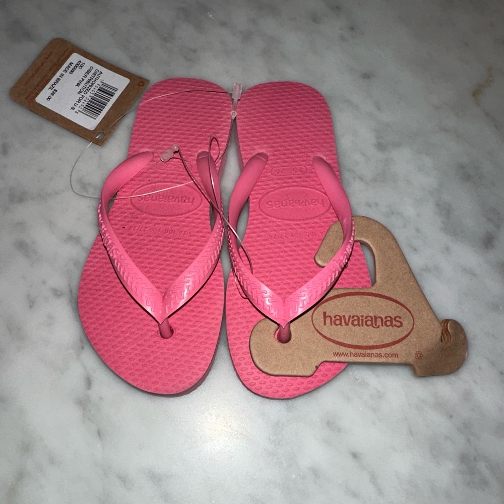 Havaiainas pink flip flops - Picture 2 of 3